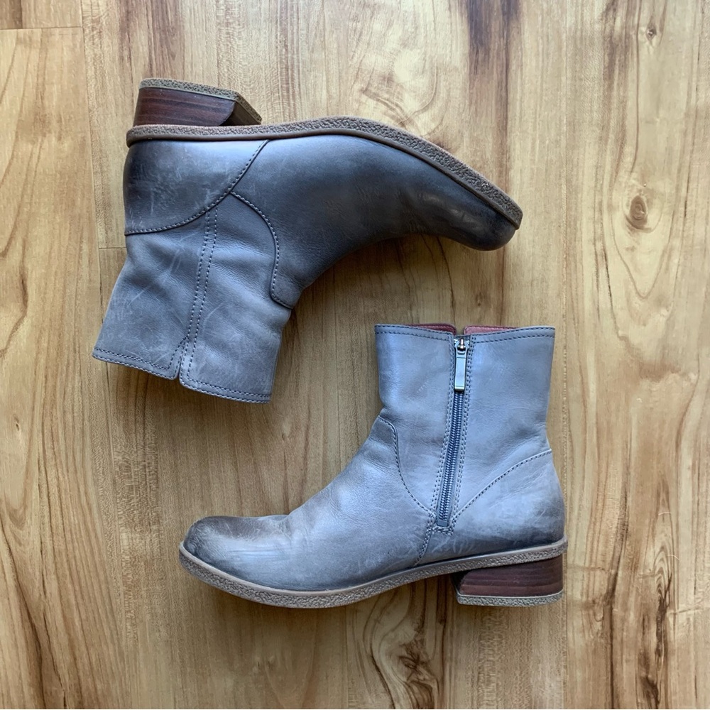 Dansko Bethanie Grey Leather Boot size 41